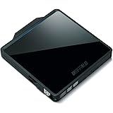 BUFFALO USB2.0用 ポータブルDVDドライブ Wケーブル収納タイプ ブラック DVSM-PC58U2V-BKC