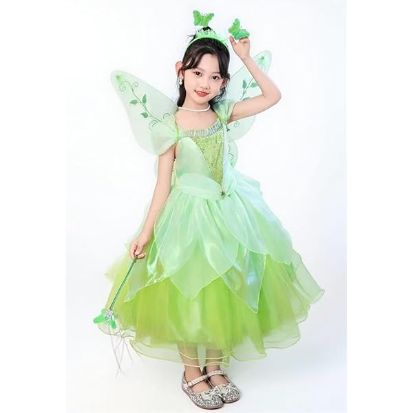 ティンカーベル 風 コスプレ 衣装 Amazon.co.jp: MAKE CHEERFUL ティンカーベル 衣装 コスプレ