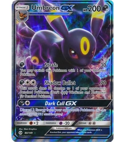 Amazon.co.jp: Pokemon - Umbreon-EX (55/124) - XY Fates Collide