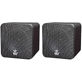 Pyle Home pcb4bk 4 200ワットmini-cube本棚スピーカー(ブラック)