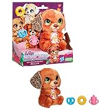 ハズブロ(HASBRO) ファーリアル おやつたべたい! 赤ちゃんこいぬ、アニマトロニクス ぬいぐるみ、声や音に反応するインタラクティブペット、対象年齢4才以上 F6798 正規品
