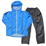 レインウェア キッズ 上下セット レインスーツ 防水 軽量 子供用 カッパ 雨具 自転車 7560 蒸れにくい 裏メッシュ レインコート