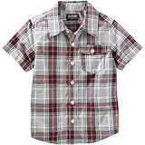 OSHKOSH(オシュコシュ) プラッドボタンフロントシャツ プラッド トップス半袖シャツ 6ヶ月【並行輸入】
