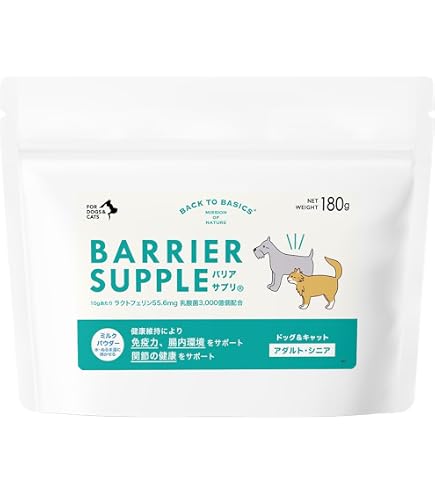 Amazon.co.jp: バリアサプリ ドッグ アダルト・シニア 180g : ペット用品