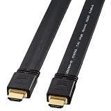 サンワサプライ フラットHDMIケーブル 10m ブラック KM-HD20-100FK