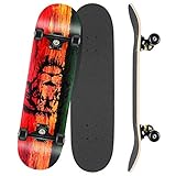 WeSkate 初心者スケートボード 31 "x8"ガールズボーイズ ティーンエイジャー スタンダード コンプリートスケートボード
