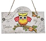 アウトドアフクロウGarden Plaque