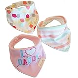 ベビー 三角 バンダナ スタイ よだれかけ 綿100％ (3枚組セット) 14