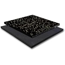 トレーニングジムマット50cm×50cm厚さ2.5cm 8枚セット　連結パーツ付 Amazon.co.jp: ジムマット ゴムマット トレーニングマット 防音