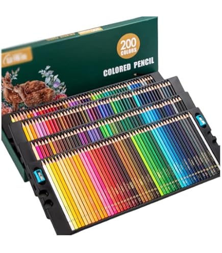 Amazon | 色鉛筆 48/72/150/200色 セット プロフェッショナル カラー