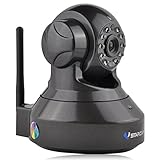 ベビーモニター Vstarcam 720P リアルタイム監視 スマホ/ipad/パソコン対応 SDカード付き C7837WIP ブラック