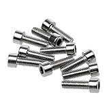 SunniMix 高品質　シルバー　ホルダー　六角ネジ　水ボトルケージ　2cm　M5 * 15　10点セット