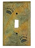 ビッグSky Carvers 30170216 Bear Trackシングルスイッチプレートby Big Sky Carvers