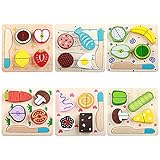 Liebeye 遊ぶ食べ物 子供のためのふり遊びのためのカラフルな遊び食べ物セット 鱼団子