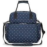 (エンジェルムーン) AngelMoon マザーズバッグ 大容量 軽量 多機能 リュック ショルダーバッグ ママバッグ 3WAY (Bタイプ-ネイビー)