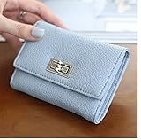 新しいマルチカラーの女性の短い財布 (青)