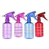 Demiawaking 理髪店　美容室　ガーデニング用　プラスチック製　スプレーボトル　霧吹き400ml　パープル　レッド　ピンク　ブルー　色ランダム出荷