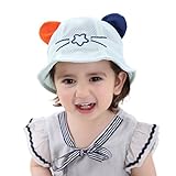 ベビー 帽子 ハット 赤ちゃん メッシュキャップ 子供 つば広 猫耳 可愛い サンバイザー 通気性 UVカット 春 夏 サファリハット キッズ 日よけ帽子 紫外線 日焼け止め 子供用帽子 0から2歳 