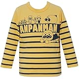 2017年 春物 アンパンマン 天竺 ボーダープリント 長袖Tシャツ ANPANMAN イエロー◇80cm