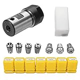 YCOSON 7Pcs ER11 1-7mmスプリングコレットとER11A 5mmモーターシャフトホルダーエクステンションロッド