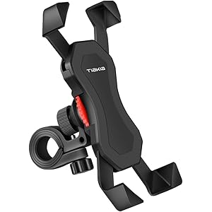 Tiakia 自転車 スマホ ホルダー スタンド オートバイ バイク スマートフォン振れ止め 脱落防止 GPSナビ 携帯…