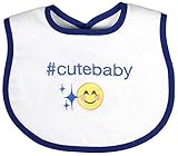 Raindrops Cute Baby Hashtag Bib, Royal Blue by Raindrops