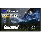 TouchWo 65インチインタラクティブタッチスクリーンモニター、Android 12 4G+64GオールインワンタッチパネルPC、スマートボード