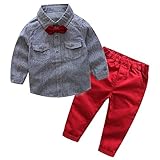 Bestjpshop　ボーイズ ベビー フォーマル チェック柄シャツ+オーバーオール 長袖　春秋　キッズ服　発表会 結婚式 紳士服