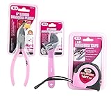 Maven Gifts: IIT Ladies' Pink Tool 3-Pack - 6" Diagonal Pliers (#88010), 6" Adjustable Wrench (#8805