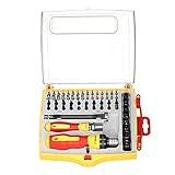 KKmoon 62本セット 多機能 ドライバー＆ソケット＆ビット セット 六角形 トルクス溝付き プラス/マイナス ビットでセット 電工修理ツールキット