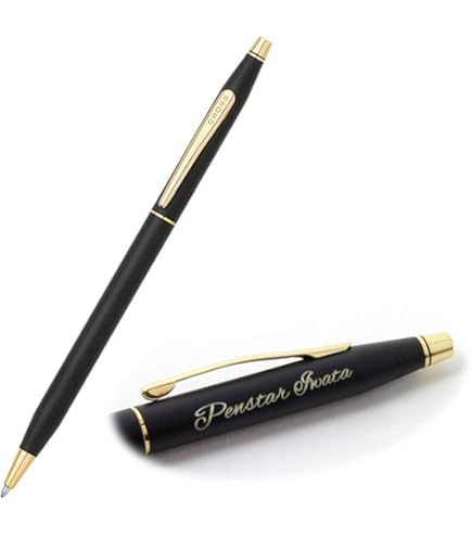 Amazon | クロス（CROSS） 黒ガラス製ペンスタンドと12K金張り