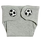 【未熟児】【低出生体重児】【早産児】【NICU】用　ベビー服：オムツカバー グレーサッカー