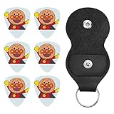 アンパンマンギターピック エレキギターピック プラスチックピック ギター用 ティアドロップ型 人差し指 ピック 収納ケース付き 滑り止め プラスチック製 音楽 楽器モチーフ 絶妙なクラフト 6枚セットGuitar Pick