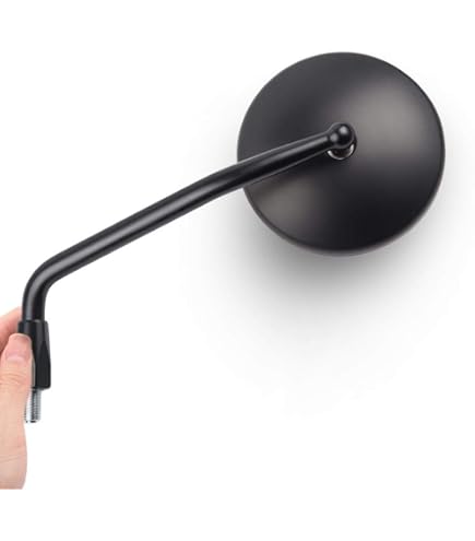 Amazon | KiWAV メデューサ バイクミラー アルミ製 黒 10mm 1.5