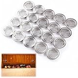 Vivavast 床・棚・キャビネット汎用 通気口 ステンレス丸型換気口 20個セット