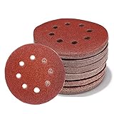 SODIAL 88枚　サンディングディスクパッド、サンドペーパー　サンダーパッドシート　8穴フックアンドループ60 80 100 120 150 180 240 320 400 600 800ランダム