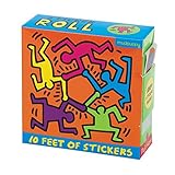 Mudpuppy (マッドパピー) キースへリング Keith Haring ロール型 ステッカーシール Sticker Roll ステッカーロール 約3m デザイン 18種類