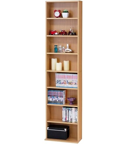 Amazon｜クロシオ 書棚 ホワイト 幅45cm 本棚 コミック 収納 ラック