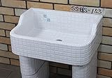 SS-BS-153昭和レトロなタイル流し台SSサイズSS-BS-153 タイル流し シンク防水タイプ内部使用可