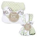 Sea Foam 6 Piece Dot Hooded Towel and Wash Cloth Set by Trend Lab [並行輸入品]