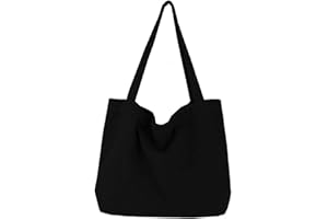 [Volsha] トートバック キャンバス, A4 大容量 トート キャンバス ショルダーバッグ 無地 キャンパストート帆布 男女兼用 通勤通学