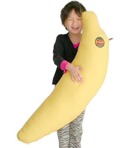 Amazon｜ハピンズ バナナ 抱き枕 バナナ枕 ビッグ 抱き枕 ぬいぐるみ