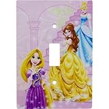 ディズニープリンセス壁プレートElectricライトスイッチカバーW /ネジ