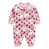 前開き パジャマ ベビー服 女の子 赤ちゃん カバーオール 長袖 薄手 ロンパース かわいい ウサギ柄 兎 新生児 ルームウェア ベビー服 子供服 ベビー肌着 綿 コットン 出産祝い ギフト プレゼン