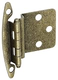 Stanleyホームデザイン3 / 8インチオフセット標準non-springキャビネットヒンジ、2パック 3/8 Inch 2