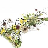 素朴な黄麻布Daisy and Beehiveガーランドホーム装飾、クラフト用および表示