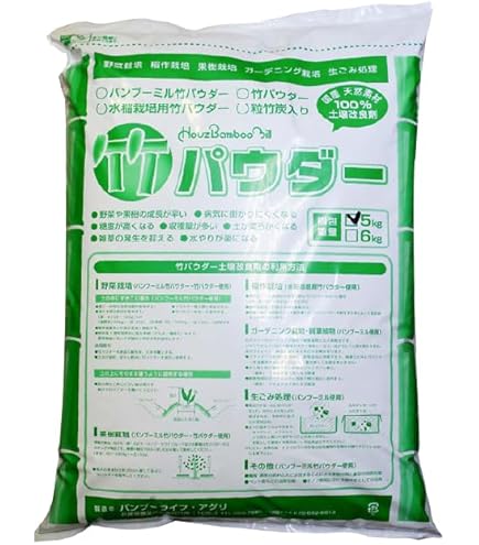 Amazon | 竹チップ 60L 青竹枯れ竹混合 葉入り マルチング材 | 肥料
