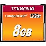 Transcend 8GB CF CARD (133X、 TYPE I ) TS8GCF133