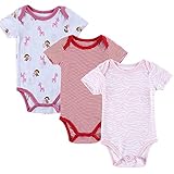 エルフ ベビー(Fairy Baby)ベビーボディスーツ 肌着 半袖 女の子 3枚セット 出産祝い(サイズ：0-3M) セット4