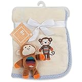 Regent Baby Crib Mates Blanket with Toy White/Pink [並行輸入品]